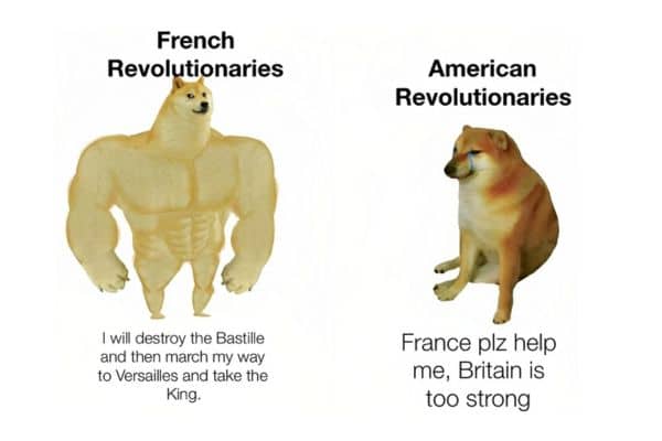 French Revolutionaries vs American Meme