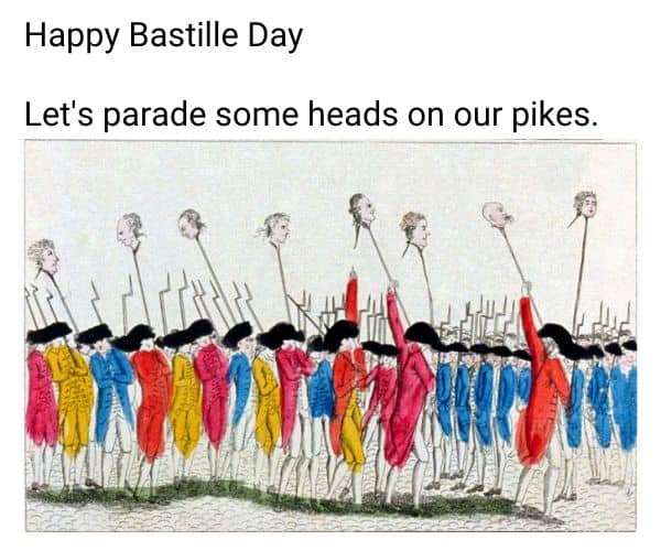 Happy Bastille Day Meme on Heads