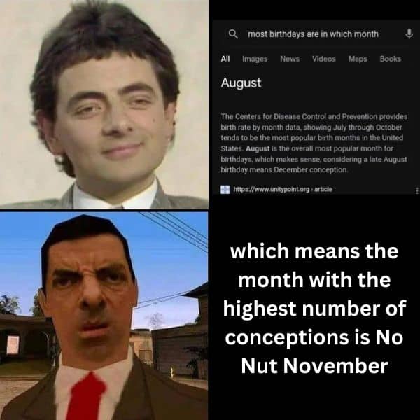 Most Common Birth Month Meme on August