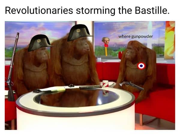 Revolutionaries storming the Bastille Meme