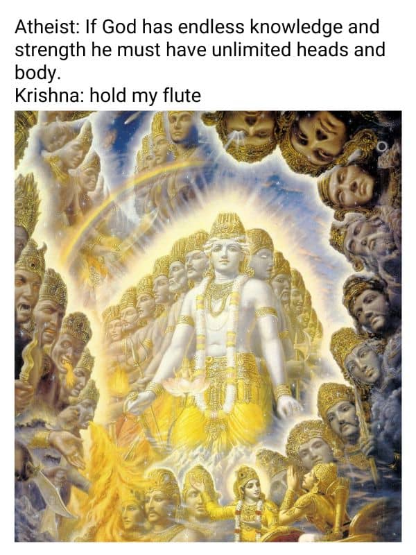 Atheist Meme on Krishna God