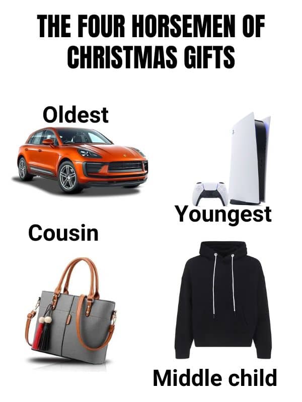 Christmas Gift Meme on Middle Child