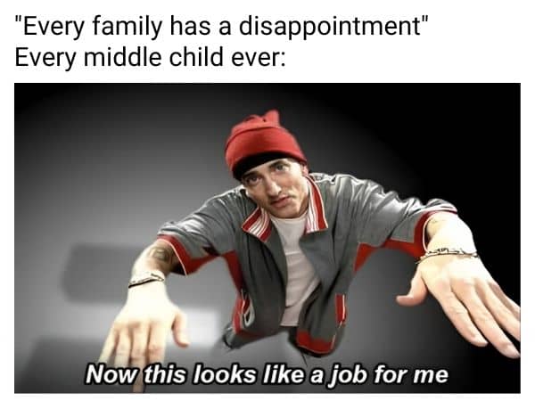 Middle Child Disappointment Meme