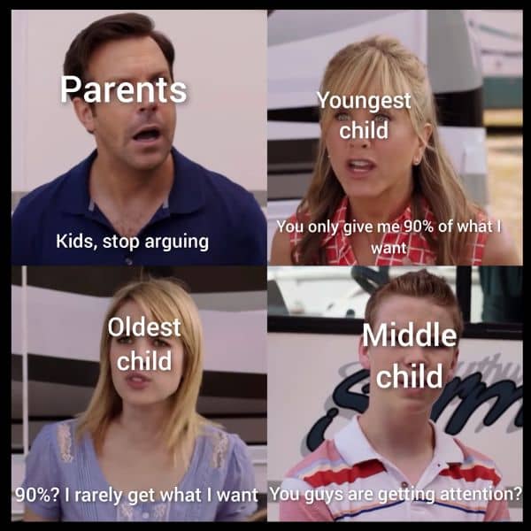 Middle Child Getting Attention Meme on We're the Millers