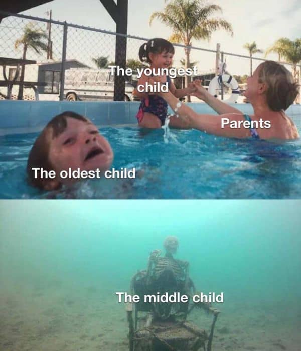 Youngest Vs Oldest vs Middle Child Meme