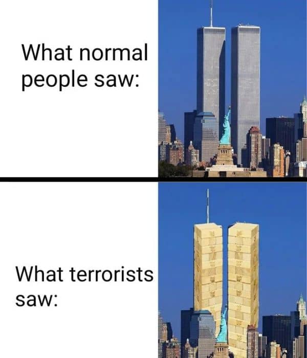 Jenga Meme on 9/11