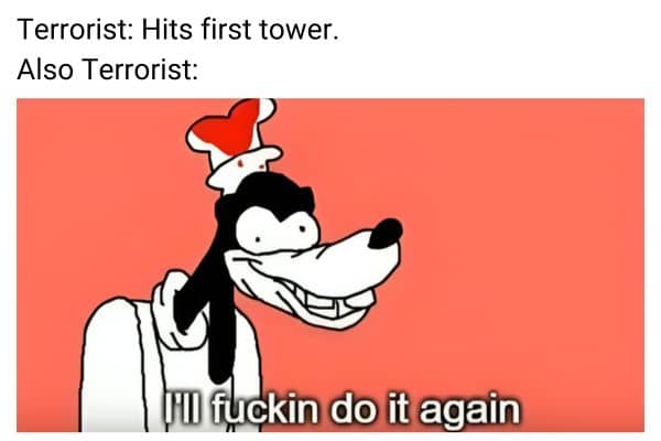 Terrorist Meme on Twin Towers
