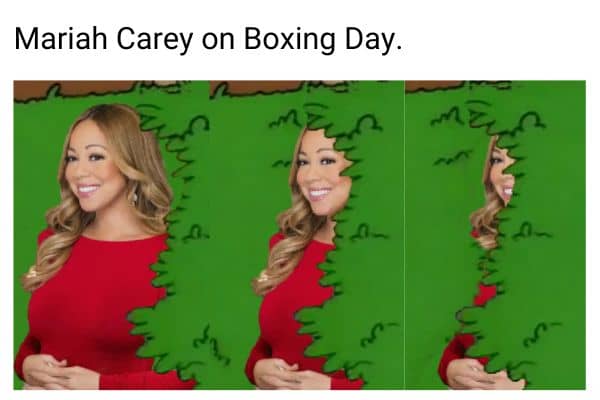 Boxing Day Meme on Mariah Carey