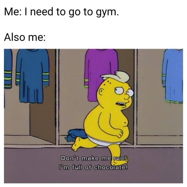 Christmas Chocolate Meme on Gym
