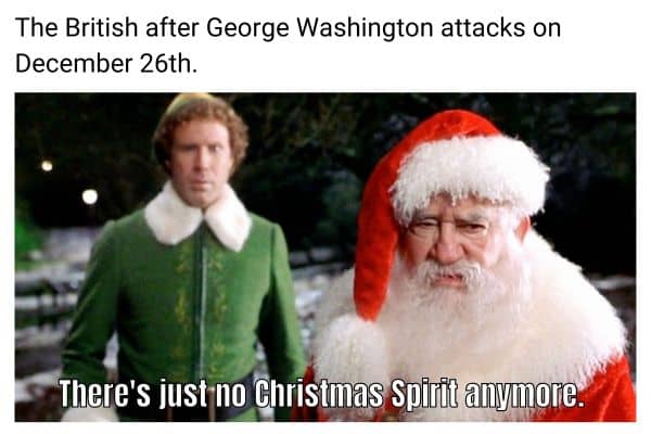 Christmas History Meme on British and George Washington
