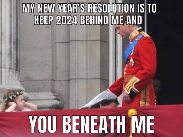 Dirty 2025 New Year Resolution Meme