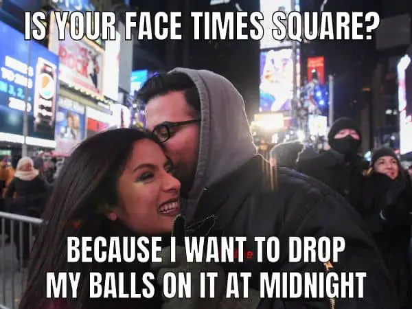 Is Your Face Times Square Meme on New Year