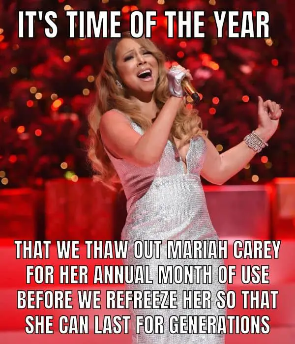 Mariah Carey Month of the Year Meme