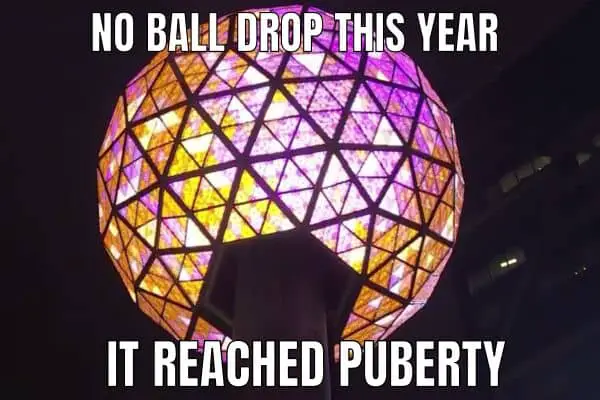 New Year Ball Drop Meme on Puberty
