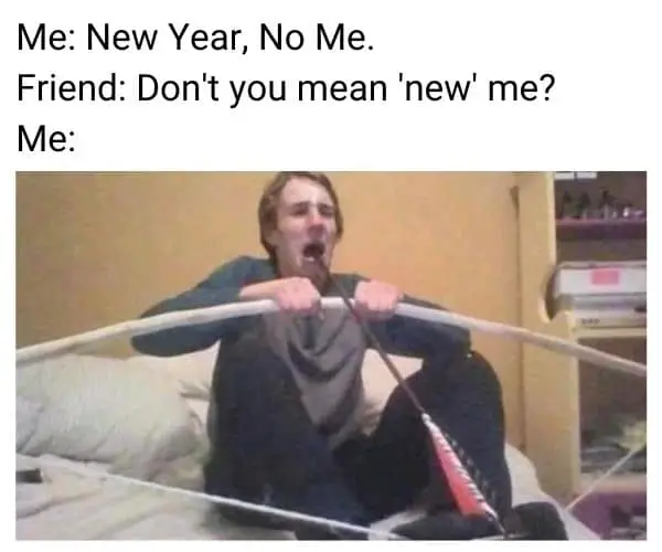 New Year New Me Meme on Suicide