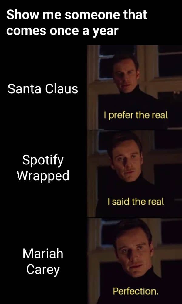 Perfection Meme on Spotify Wrapped and Mariah Carey