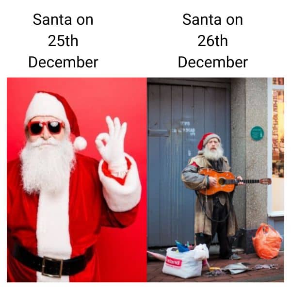 Santa Meme on 26 December