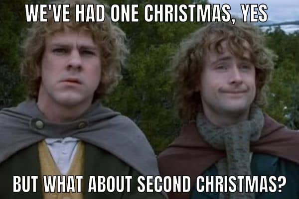 Second Christmas Meme on Boxing Day