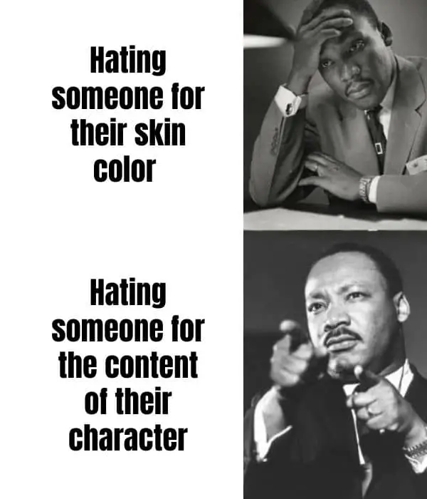 Martin Luther King Jr Meme on Skin Color