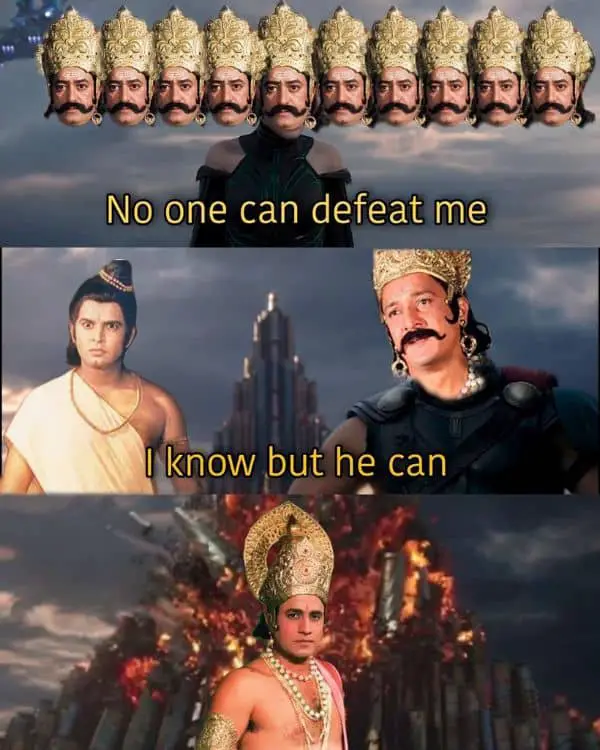 Dussehra Meme on Ramayana