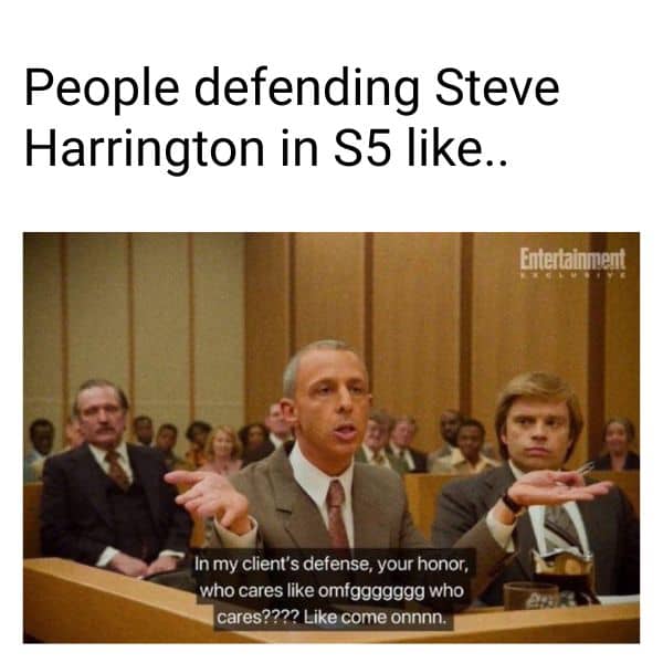 Steve Harrington Meme on Stranger Things 5