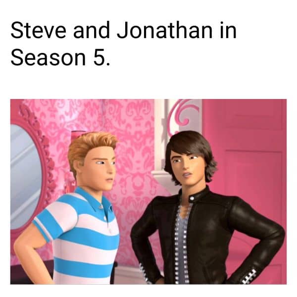 Stranger Things Season 5 Meme on Steve and Jonathan