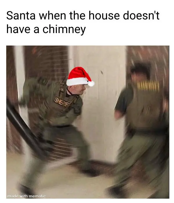 40 Funny Christmas Memes Full of Holiday Fun in 2025 Santa Chimney Meme