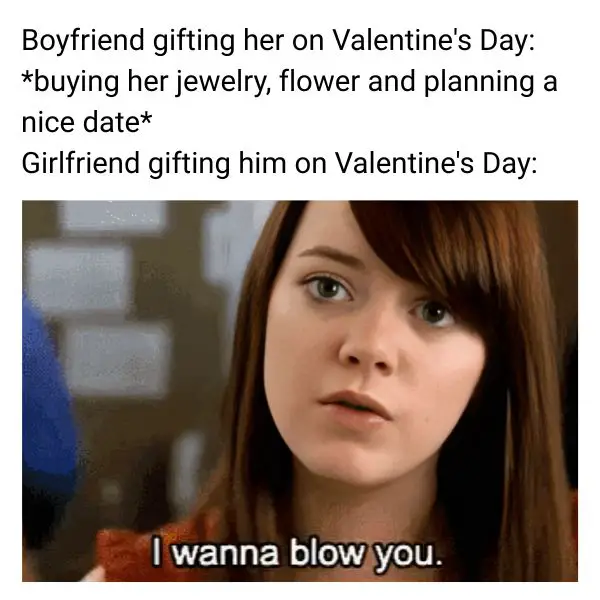 Boyfriend Gift vs Girlfriend Gift Meme on Valentine's Day
