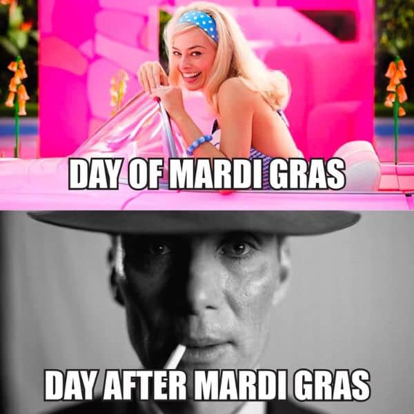 20 Funny Mardi Gras Memes to Make 2026 Carnival Better Day Before and After Mardi Gras Meme