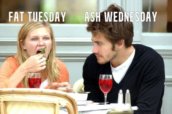 20 Funny Mardi Gras Memes to Make 2026 Carnival Better Fat Tuesday vs Ash Wednesday Meme