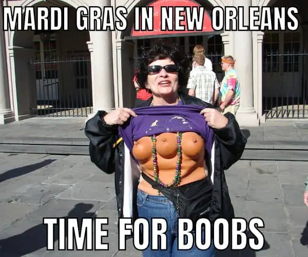 20 Funny Mardi Gras Memes to Make 2026 Carnival Better Mardi Gras in New Orleans Meme on Boobs