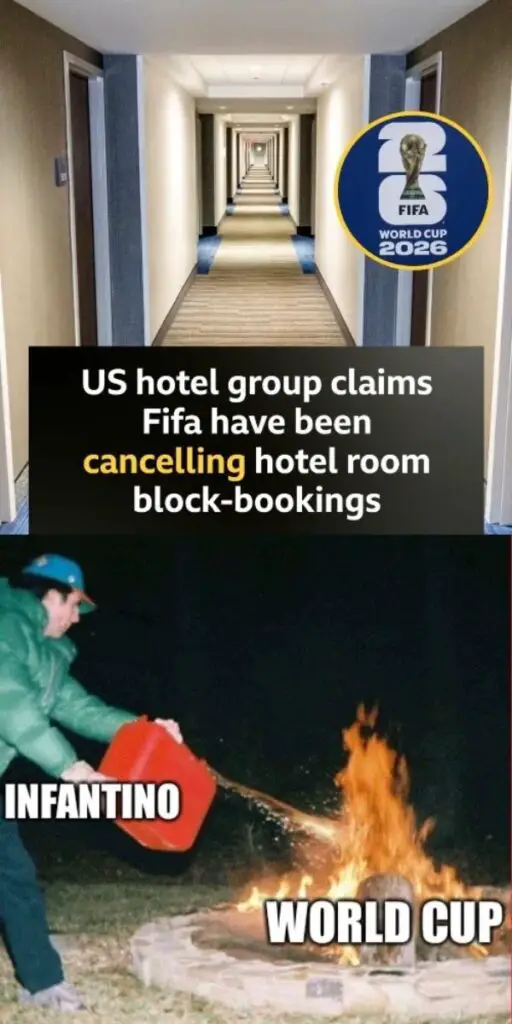 20 Football World Cup 2026 Memes Coming from America FIFA Cancellations of Hotel Room Meme