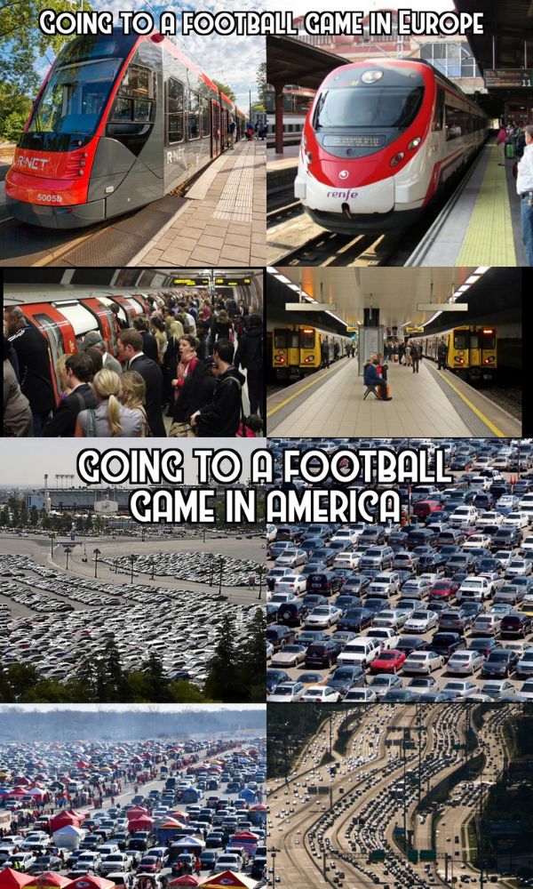 Football Game in US vs Europe Meme