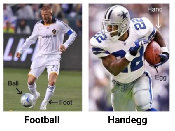 Football Vs Handegg Meme