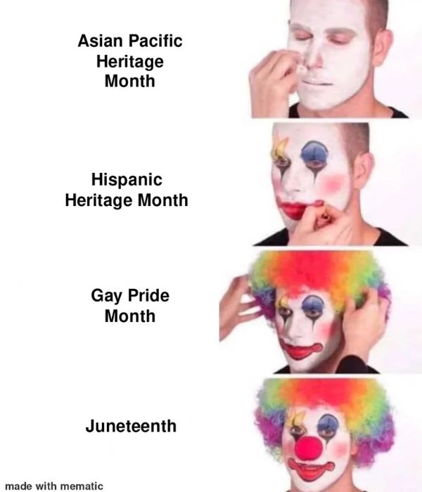 Juneteenth Meme on Different Months