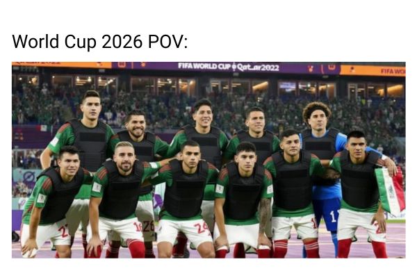 World Cup 2026 Bullet Proof Vest Meme on Mexico