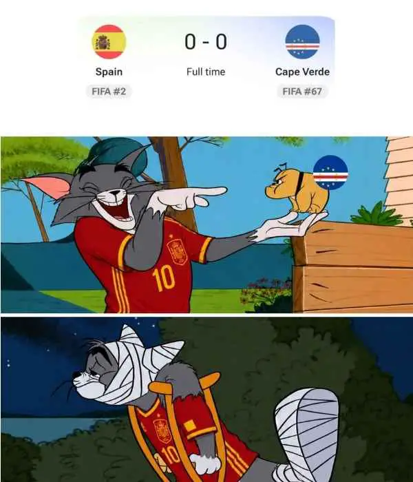 Spain vs Cabo Verde Meme on WC 2026