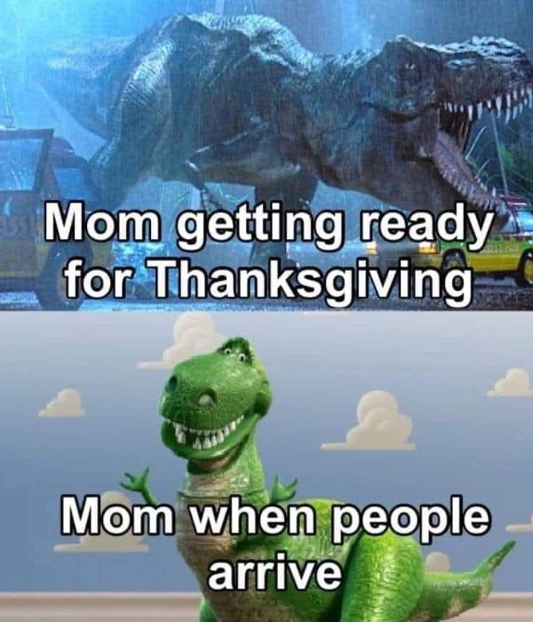 Getting Ready for Thanksgiving Guest Meme on Mother
