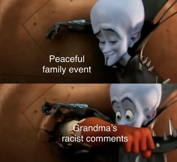 Peaceful Thanksgiving Meme on Racist Comments